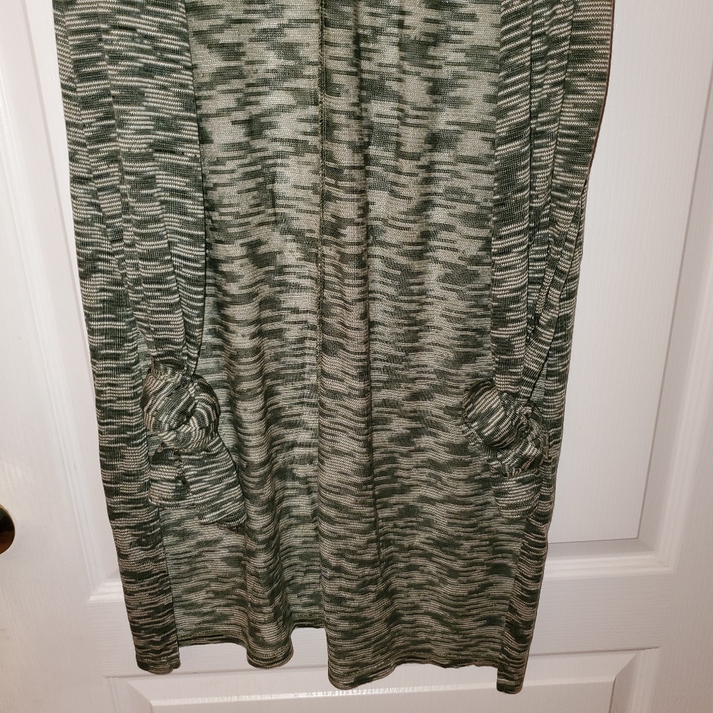 🚫SOLD🚫Lularoe Joy XS cardigan vest  Green Black - Picture 3 of 5